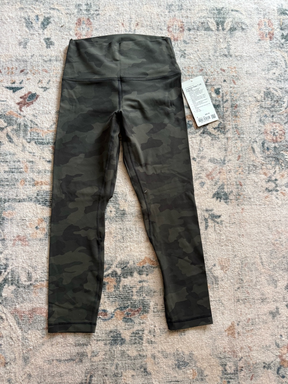 lululemon athletica align 23” Camo Leggings in Olive Green & Black